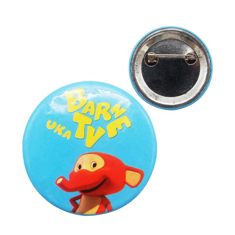 Custom round shaped safety pin