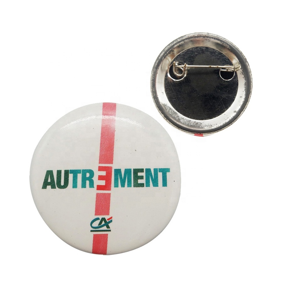 Custom round shaped safety pin