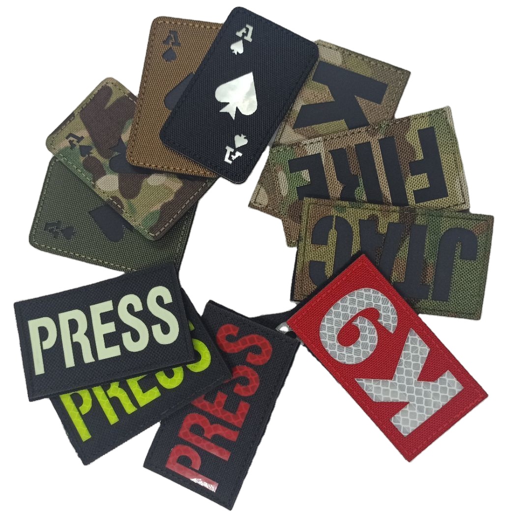 Custom Laser Cut Reflective Patches