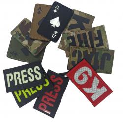 Custom Laser Cut Reflective Patches