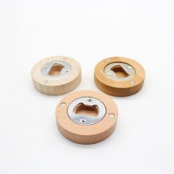 Custom wooden magnetic bottle opener.